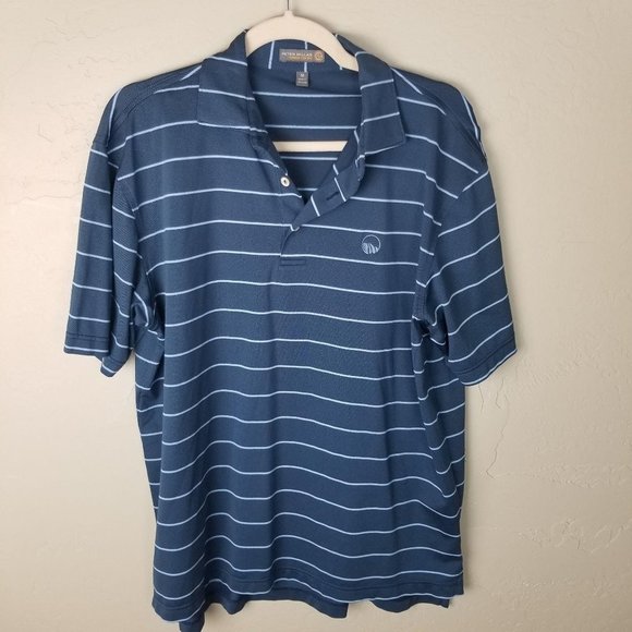 Peter Millar Summer Comfort Men's M Blue Striped S - Picture 1 of 9